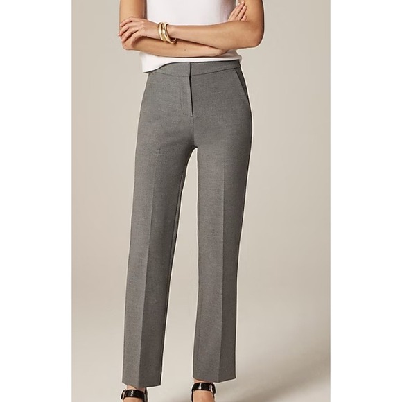 J.Crew Pants - J.Crew Kate Straight-Leg Pant – Four-Season Stretch Heathered Smoke Gray Size 12